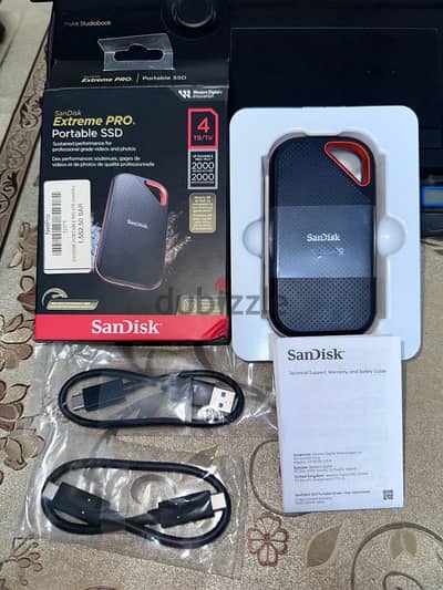 SanDisk Extreme PRO Portable SSD V2– 4TB + Optional 4TB games data