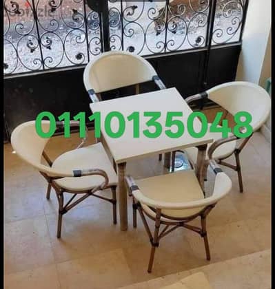 011101305048 طقم ميش و طقم دوبار كراسى وتربيزات أطقم رتان+مراجيح شماسى