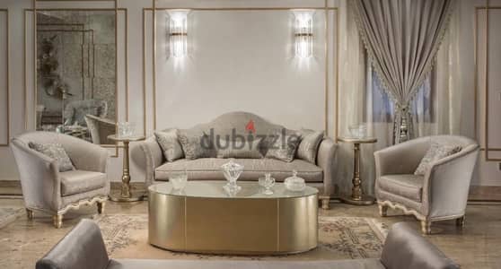 طقم صالون كنبة و اتنين فوتيه