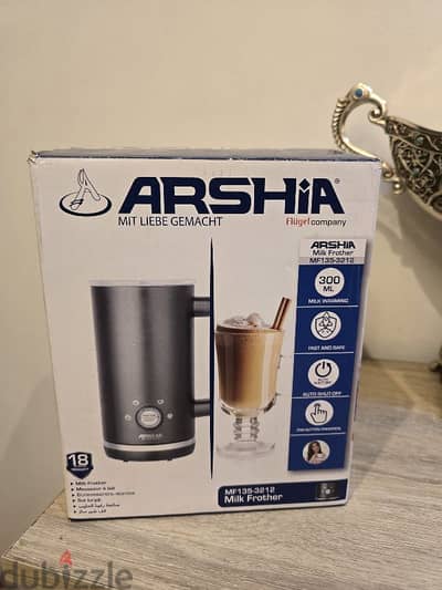 أرشيا صانع رغوة الحليب (Arshia Milk Frother 3212) الالماني