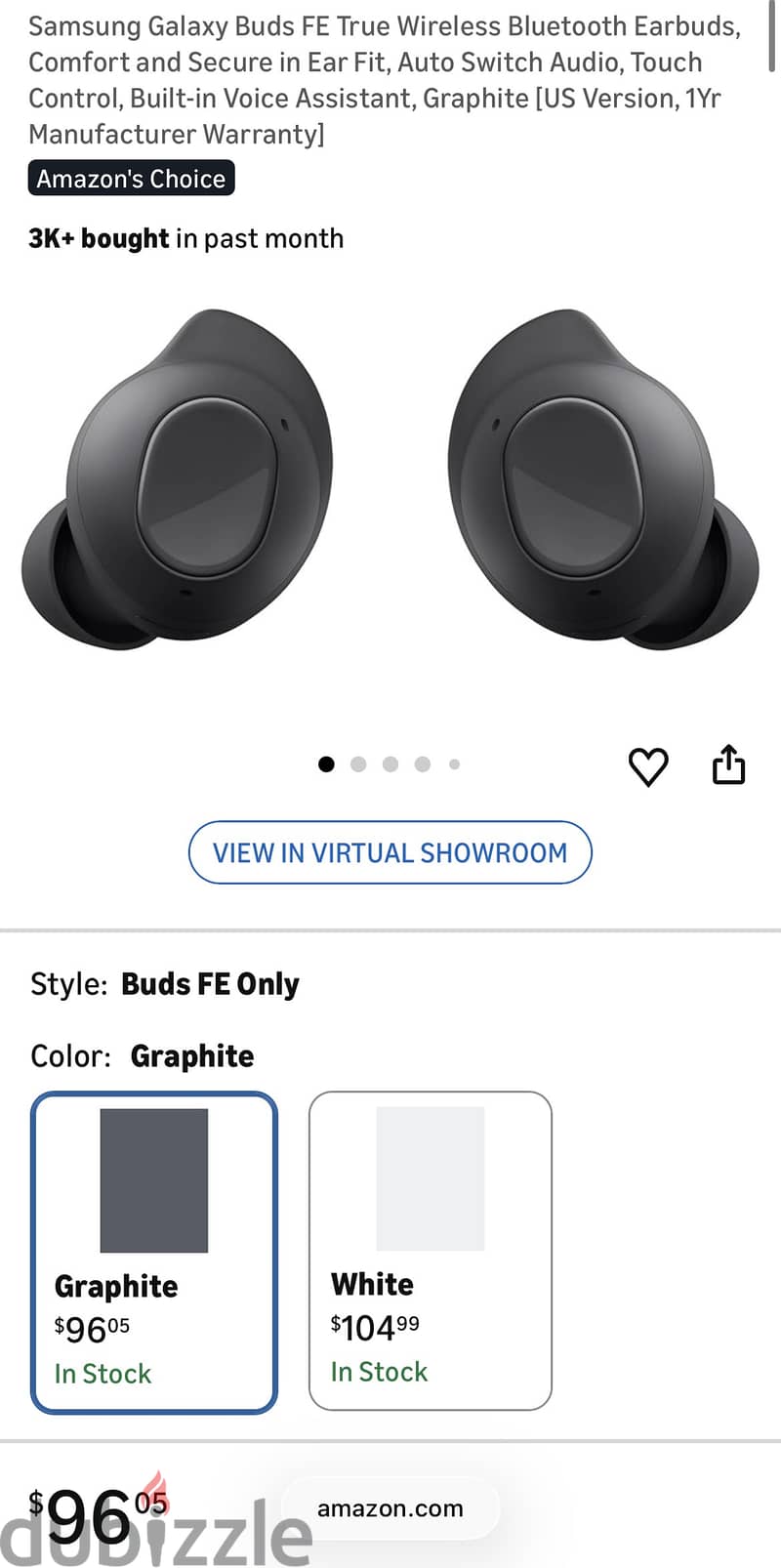 Samsung Galaxy Buds FE True Wireless Bluetooth Earbuds 1
