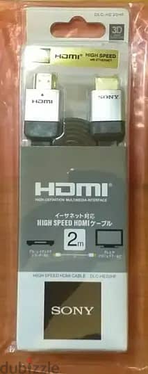 (New) High-Speed HDMI Cable (Flat) - 2m