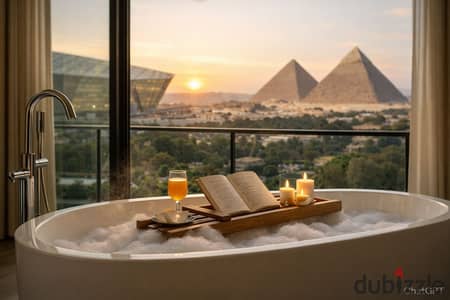 Near the Pyramids – Investment Studio for Sale with Daily Rental Income in Dollars (Highest Return), located in front of Al Waha Hotel and close to th