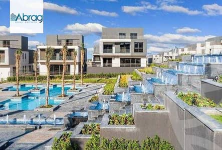 For sale: Twin house villa, 220m², Patio Al Zahraa Compound - La Vista, Sheikh Zayed. Immediate delivery, fully finished with air conditioning       .