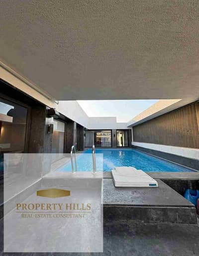 Luxury villa for sale with private pool, fully finished, great price, in the heart of Golden Square, Fifth Settlement.