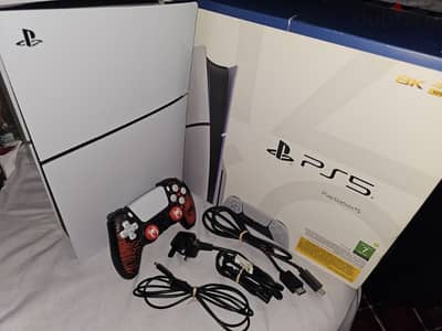Playstation 5 Slim Disc Version 1tb بلايستيشن 5 سليم داعم للإسطوانات