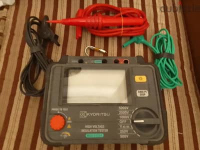 kyoritsu megger 5 kilo continuity tester جهاز ميچر لقياس استمرارية kyoritsu megger 5 kilo continuity tester جهاز ميچر لقياس استمرارية