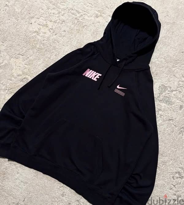 Nike small logo & spell out hoodie 1