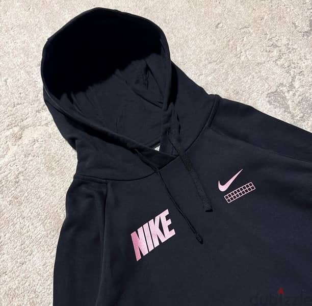 Nike small logo & spell out hoodie 3