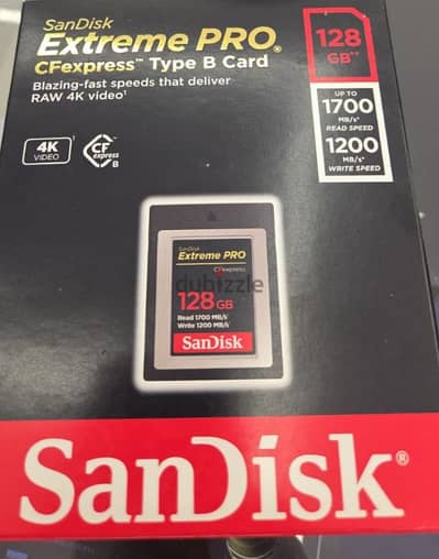 CFexpress Type B SanDisk Extreme PRO 128GB – شبه جديدة