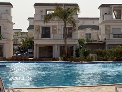 Villa 280m², two upper floors, roof + garden for sale in Fifth Settlement near the American University in Mountain View iCity, New Cairo