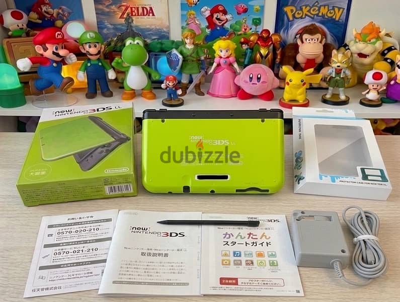 Nintendo New 3DS Large Size special limited Green Color! - Video Game ...