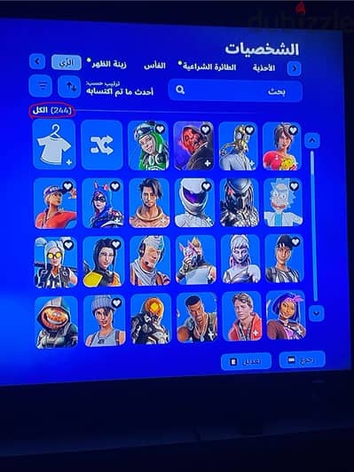 حساب فورت نايت  للبيع