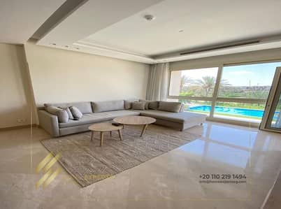 Furnished Apartment with Golf & Pool View for rent Katameya Dunes