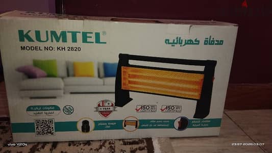 دفايه  kumtel  ٣ شمعات مزوده بزرار امان  جديده لم تستخدم بالضمان