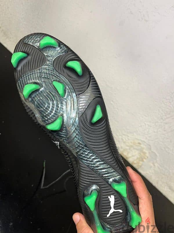 Puma Future Play FG – Black & Green 1