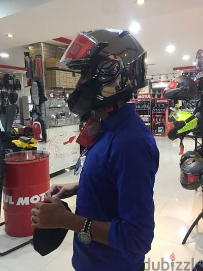LS2 Full Face Helmet rare chrome color