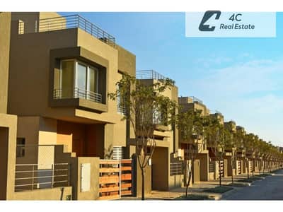 town house corner ready to move 306m view landscape roof 90m in compound palm hills wood vill 6 october
