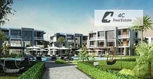 شاليه بحري فيو دايركت علي حمام السباحه و لاند سكيب  للبيع في جايا – الساحل الشمالي Gaia – North Coast