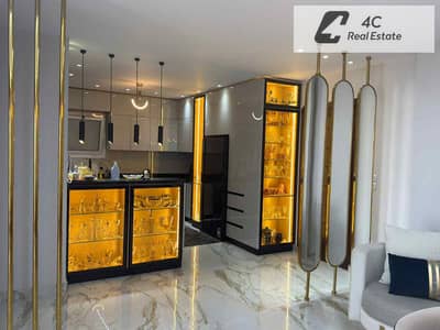 شقه ريسيل  ٢ نوم متشطبه الترا سوبر لوكس مقدم واقساط بكمبوند هايد بارك تصميم هاني سعد very prime location