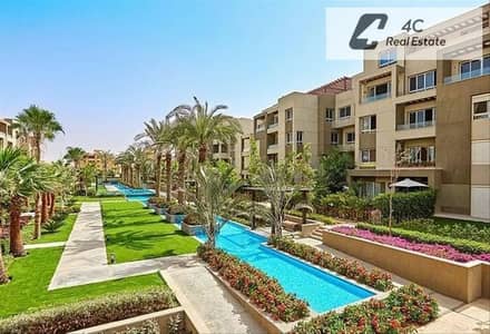 Apartment for sale 187 sqm fully finished with Dp &  installments prime location double view in Swan Lake Residence First Settlement New Cairo