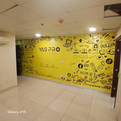 Office for rent, 60 sq m, super deluxe finishing, first finishing, in a prime location on Zahraa Street, Zahraa El Maadi.