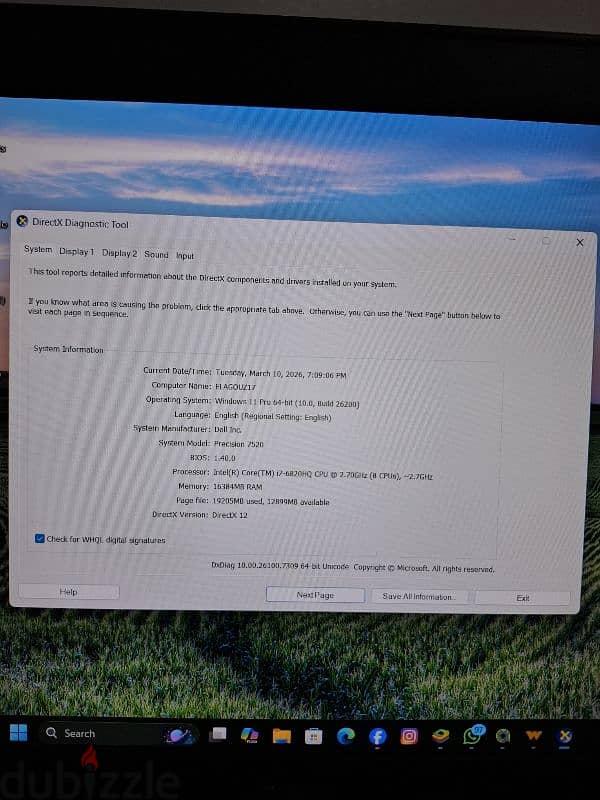 Dell precision 7520 4