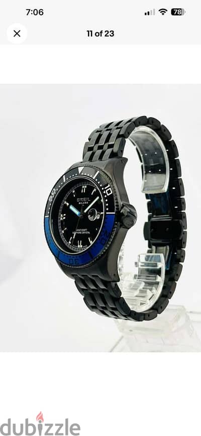 Breil milano brand new black with tags original made Swiss