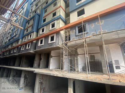Commercial shop for sale in Nasr City with a 500,000 EGP down payment and installments up to 6 years.