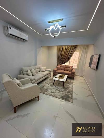 Apartment for rent in North Lotus New Cairo New Cairo near AUC Golden Square area 145 sqm fully furnished three bedrooms