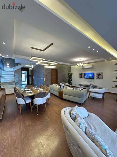 Furnished villa for daily rent in Sheikh Zayed, Beverly Hills Compound