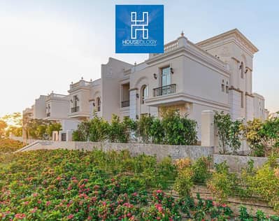 Fully finished immediate delivery corner townhouse for installment over 12 years with equal installments in a compound of villas only