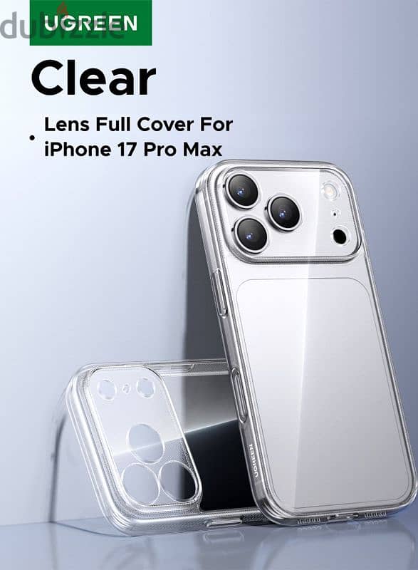 ugreen iphone 17 pro max clear case جراب ايفون ١٧ برو ماكس شفاف يوجرين 1