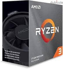 AMD Ryzen 3 3100 4-core processor + cooler 1