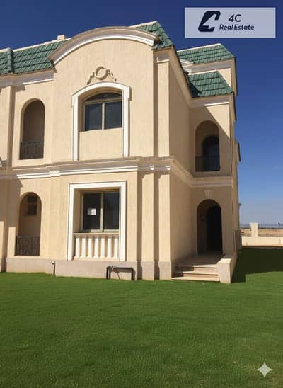 Town house villa ready to move 271m prime location view landscape in Lavenir by Al Ahly Sabbour, Mostakbal City, next to Sarai and Madinaty.
