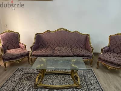 Sofa plus two arm chairs
