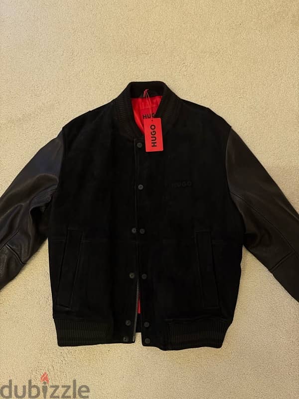 Hugo Boss Leather Jacket size M 5