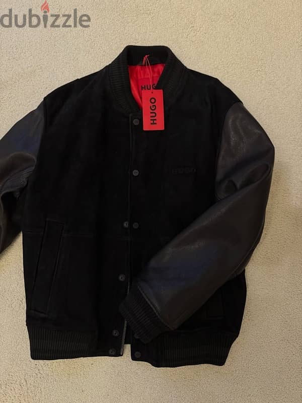 Hugo Boss Leather Jacket size M 6