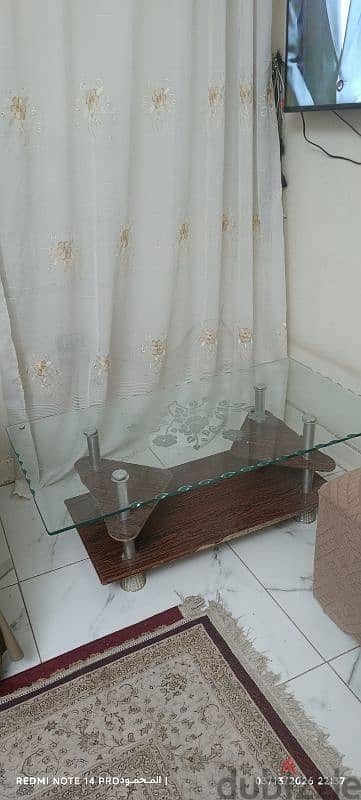 ترابيزه الانتريه زجاج 12 مللي