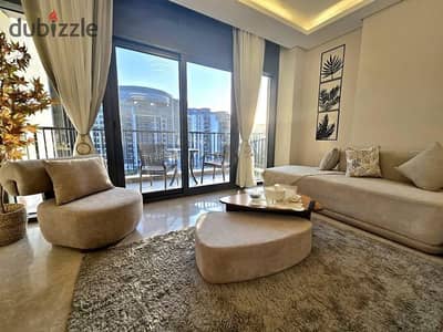 شقة  متشطبه بالتكيفات بأبراج ZED فيو لاند سكيب