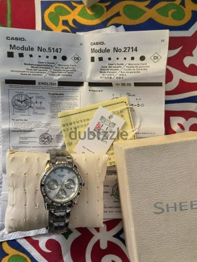 Casio Sheen Ladies Watch Silver 2364 SHN-3013