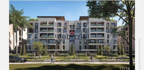 A special opportunity to own an apartment in one of the best residential locations in Hadayek October, with a direct strategic location on Zewail Road in front of Zewail City of Science and Technology