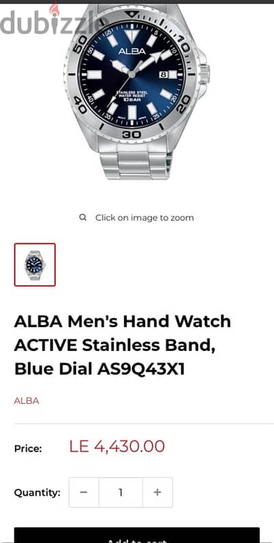 ALBA Men's Hand Watch