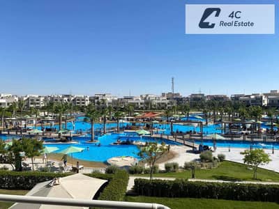 Furnished chalet with kitchen and air conditioning directly on the pool for sale in Azha Ain Sukhna 500k less than the market price