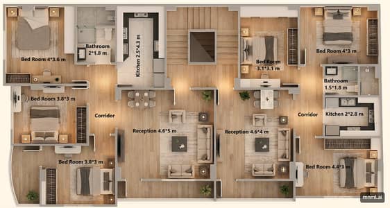 Exceptional apartment for sale under construction in Mubarak
