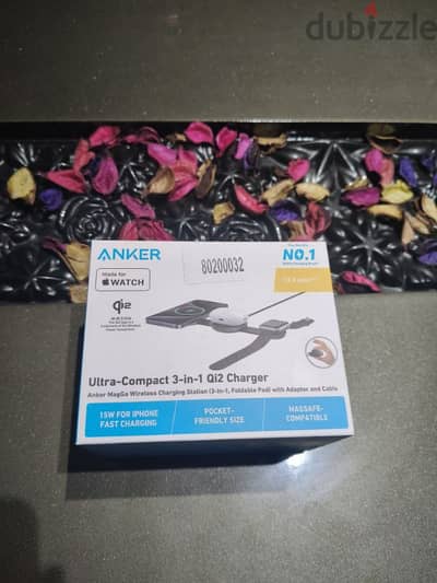 للبيع Anker MagGo 3-in-1 (الجيل الأحدث بـ Qi2) شاحن 3*1