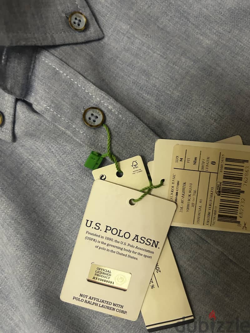 U. S. Polo Assn. basic chemise size M slim fit 2