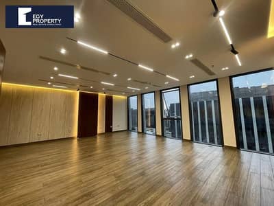 Fully Finished Office with Panorama View for Rent in EDNC New Cairo 84 sqm