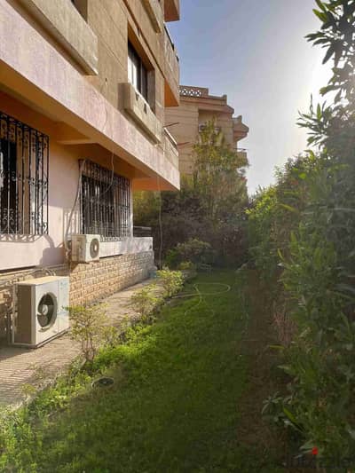 Ground floor apartment with a garden, air conditioning, and kitchen in Ramo Compound, University of Egypt