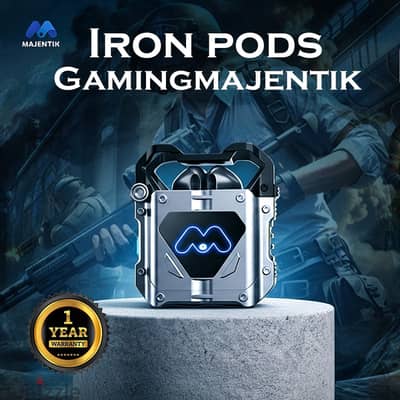 سماعة جيمنج ايرون - Iron pods - بلوتوث
